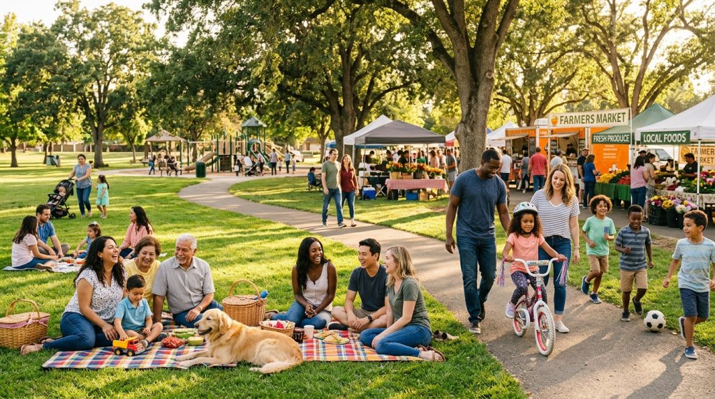 Families and friends enjoying a weekend in Elk Grove
